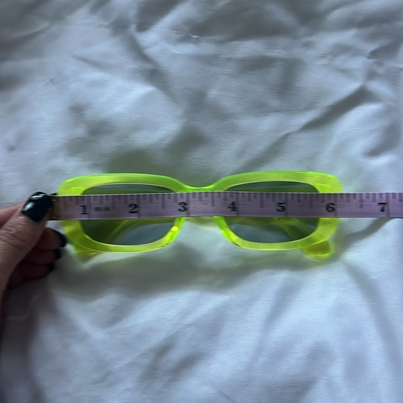 “Neon Rectangle Sunglasses” - Picture 5 of 5